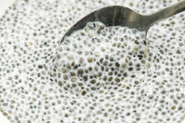 Delicious Low-Carb Chia Pudding Recipe Perfect for Any Day 7 Creamy chia seed pudding close up with a spoon